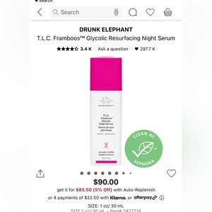 MINI Drunk Elephant Glycolic Resurfacing Night Serum